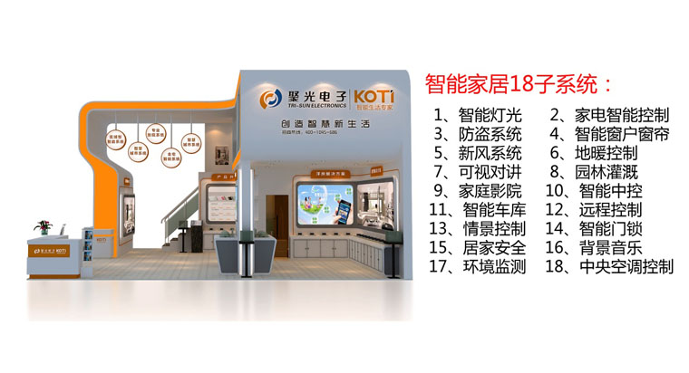 2016北京安博会KOTI展示智能家居18大子系统